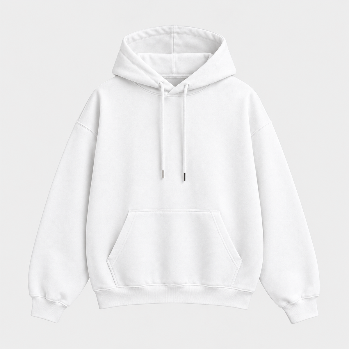 Regular Fit White Hoodie